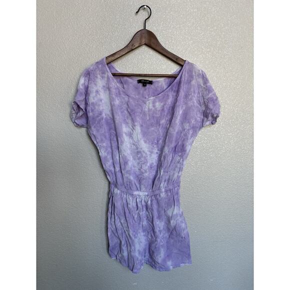 Yana K Pants - NEW Yana K womens S purple tie dye romper cover up beachy boho casual resort